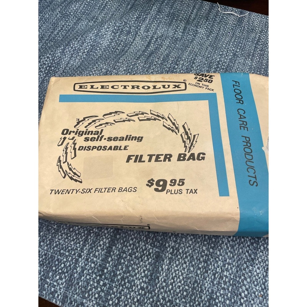 Vintage Genuine Electolux vacuum cleaner bags will fit all models made 1952